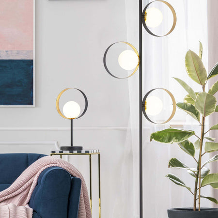 Piantana-Contemporaneo-Orbitale-Acciaio-Nero-Vetro-Oro-1-Luce-G9
