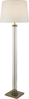 Piantana-Contemporaneo-Pedestal-Acciaio-Adjustable-Vetro-Trasparente-1-Luce-E27