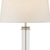 Piantana-Contemporaneo-Pedestal-Acciaio-Argento-Vetro-Bianco-1-Luce-E27