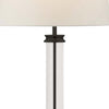 Piantana-Contemporaneo-Pedestal-Acciaio-Nero-Vetro-Bianco-1-Luce-E27