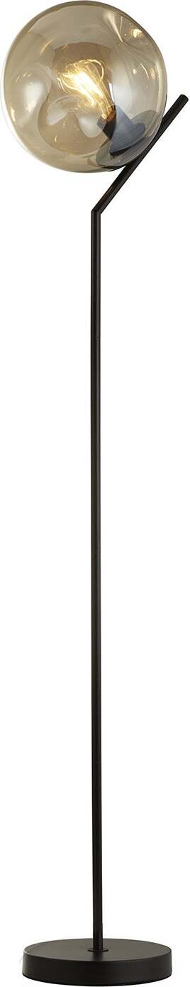 Piantana-Contemporaneo-Punch-Acciaio-Nero-Vetro-1-Luce-E27