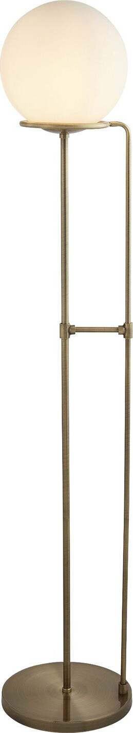 Piantana-Contemporaneo-Sfera-Acciaio-Ottone-Vetro-Bianco-1-Luce-E27