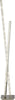 Piantana-Contemporaneo-Trifoglio-Acciaio-Cromo-Vetro-Trasparente-Led-30W-4000K