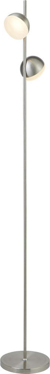 Piantana-Contemporaneo-Tully-Acciaio-Argento-Policarbonato-Led-12W-3000K
