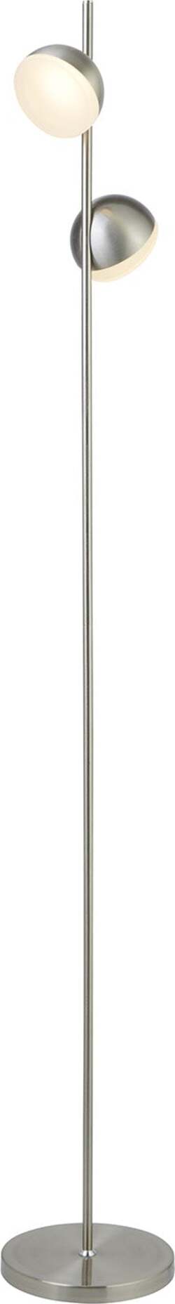 Piantana-Contemporaneo-Tully-Acciaio-Argento-Policarbonato-Led-12W-3000K