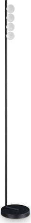 Piantana-Da-Terra-Contemporanea-Ping-Pong-Metallo-Nero-Led-12W-3000K-Ip20