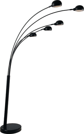 Piantana Eracle Nera 5Xe14 108X219X35Cm Illuminazione/Illuminazione per interni/Lampade/Lampade da terra Led Mall Home - Napoli, Commerciovirtuoso.it