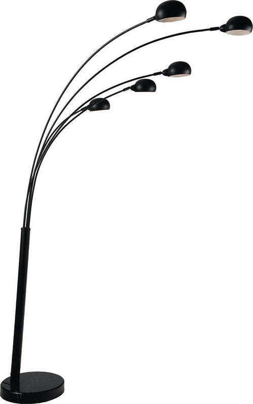 Piantana Eracle Nera 5Xe14 108X219X35Cm Illuminazione/Illuminazione per interni/Lampade/Lampade da terra Led Mall Home - Napoli, Commerciovirtuoso.it