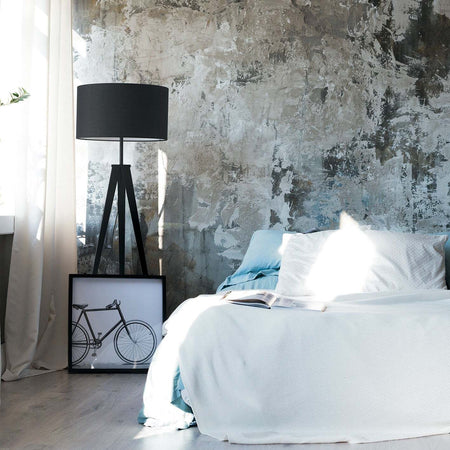 Piantana Ibis Nera 1Xe27 160X50Cm Illuminazione/Illuminazione per interni/Lampade/Lampade da terra Led Mall Home - Napoli, Commerciovirtuoso.it