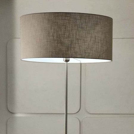 Piantana-Illuminando-CILINDRO-TE-58-E27-LED-metallo-tessuto-cilindro-lampada-terra-classica-moderna