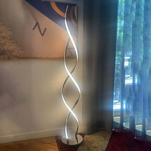 Piantana-Illuminando-NEBULA-TE-22W-LED-1760LM-3000°K-lampada-terra-metallo-cromato-acrilico-moderna-interni