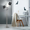 Piantana-In-Metallo-Contemporanea-Joke-Cromo-4-Luci-E14