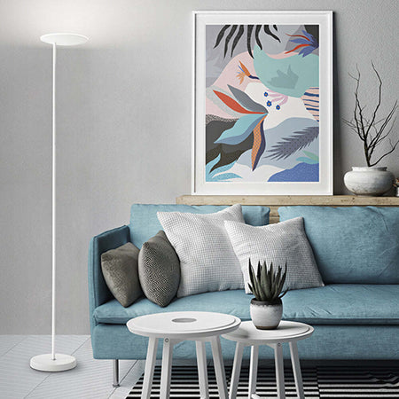 Piantana-In-Metallo-Contemporanea-Ophelia-Bianco-Led