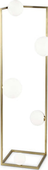 Piantana-Industrial-Angolo-Metallo-Ottone-5-Luci-G9-3W-3000K-Luce-Calda