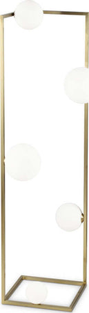 Piantana-Industrial-Angolo-Metallo-Ottone-5-Luci-G9-3W-3000K-Luce-Calda