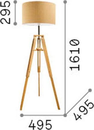 Piantana-Industrial-Minimal-Klimt-Metallo-Legno-Marrone-1-Luce-E27