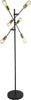 Piantana-Industrial-Nordico-Armstrong-Acciaio-Nero-Ottone-6-Luci-E27