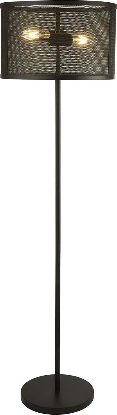 Piantana-Industrial-Nordico-Rete-Acciaio-Nero-2-Luci-E27
