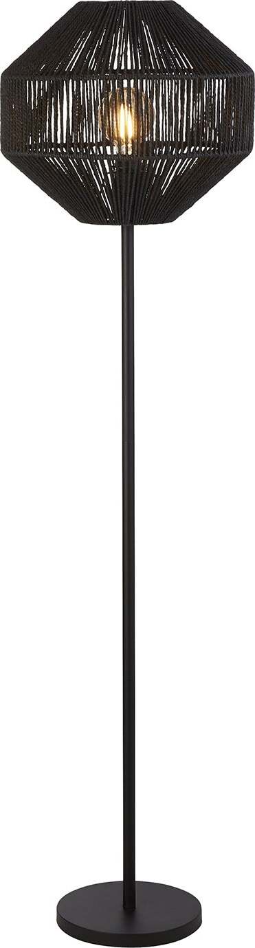 Piantana-Industrial-Nordico-Vimini-Acciaio-Nero-Tessuto-1-Luce-E27
