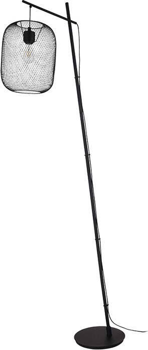 Piantana-Industrial-Wrington-1-Luce-Acciaio-Nero