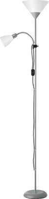 Piantana-Lampada-Da-Terra-2-Porta-Lampadina-Attacco-E27-Per-Casa-Ufficio-Silver-Universo