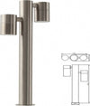 PIANTANA LAMPIONE DA GIARDINO 2 LAMPADE AGARA 35W GU10 LED LUCI VIALETTO IP44 Illuminazione/Illuminazione per esterni/Luci per sentieri Trade Shop italia - Napoli, Commerciovirtuoso.it