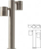 PIANTANA LAMPIONE DA GIARDINO 2 LAMPADE AGARA 35W GU10 LED LUCI VIALETTO IP44 Illuminazione/Illuminazione per esterni/Luci per sentieri Trade Shop italia - Napoli, Commerciovirtuoso.it