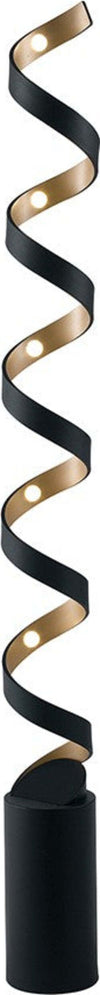 Piantana Led Helix Nero/Oro 30W 2400Lm 3000K 14,5X152Cm Illuminazione/Illuminazione per interni/Lampade/Lampade da terra Led Mall Home - Napoli, Commerciovirtuoso.it