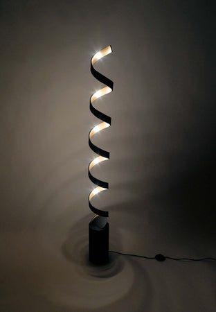 Piantana Led Helix Nero/Oro 30W 2400Lm 3000K 14,5X152Cm Illuminazione/Illuminazione per interni/Lampade/Lampade da terra Led Mall Home - Napoli, Commerciovirtuoso.it