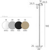 Piantana-led-Top-Light-STYLE-1167T-GX53-LED-lampada-terra-moderna