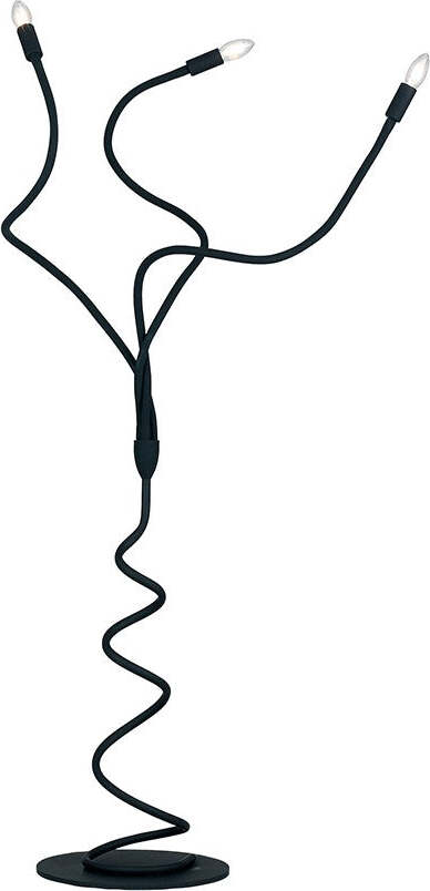 Piantana Lover Nera 3Xe14 120X165Cm Illuminazione/Illuminazione per interni/Lampade/Lampade da terra Led Mall Home - Napoli, Commerciovirtuoso.it