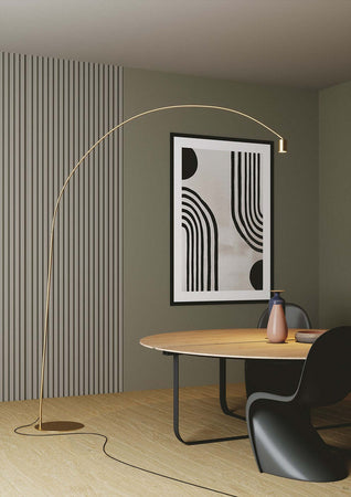 Piantana Maison Oro 1Xgu10 224X185X35Cm Illuminazione/Illuminazione per interni/Lampade/Lampade da terra Led Mall Home - Napoli, Commerciovirtuoso.it