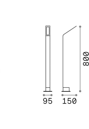 Piantana-Moderna-Agos-Alluminio-Antracite-Led-6,5W-3000K-90Cm