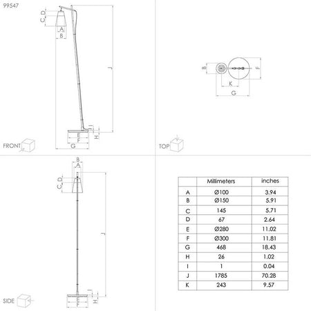 Piantana-Moderna-Canterras-1-Luce-Acciaio-Nero