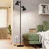Piantana-Moderna-Casibare-2-Luci-Acciaio-Nero