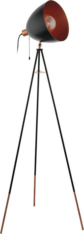 Piantana-Moderna-Chester-1-Luce-Acciaio-Nero-E-Rame