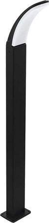 Piantana-Moderna-Da-Esterno-Fiumicino-Led-Alluminio-Nero-H90Cm