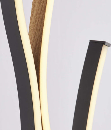 Piantana-Moderna-Fioritura-Alluminio-Nero-Silicone-Marrone-Led-32W-Cct