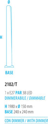 Piantana-moderna-Fratelli-Braga-CANNULA-2102-T-E27-LED-dimmerabile-lampada-terra-metallo