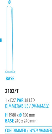Piantana-moderna-Fratelli-Braga-CANNULA-2102-T-E27-LED-dimmerabile-lampada-terra-metallo