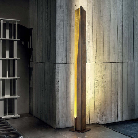 Piantana-moderna-Fratelli-Braga-LITHOS-2112-T-LED-dimmerabile-lampada-terra-metallo