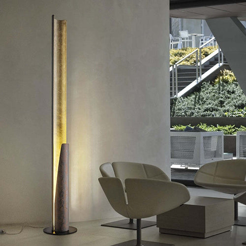 Piantana-moderna-Fratelli-Braga-REED-2096-T-LED-dimmerabile-lampada-terra-metallo