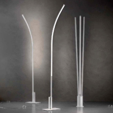 Piantana-moderna-Fratelli-Braga-TRACCIA-2053-T2-B19-10-LED-dimmerabile-metallo-metacrilato-lampada-terra