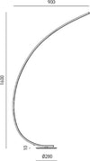 Piantana-moderna-Gea-Luce-IOLE-PT-T-30W-LED-dimmerabile-lampada-terra