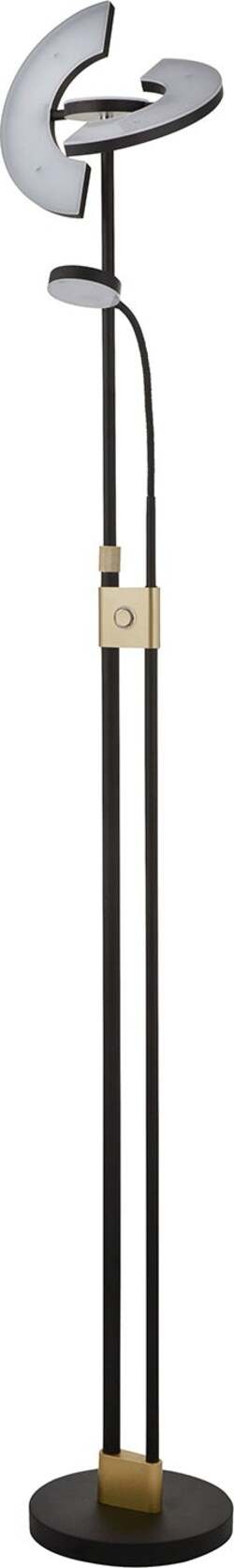 Piantana-Moderna-Gio-Acciaio-Nero-Policarbonato-Bianco-Led-27,5W-3000K