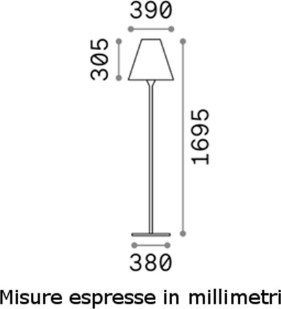 Piantana-moderna-Ideal-Lux-ITACA-PT1-180953-E27-LED-IP44-plastica-lampada-terra