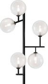 Piantana-moderna-Illuminando-BOLLE-TE-5-NR-TR-G9-LED-metallo-vetro-lampada-terra