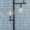 Piantana-moderna-Illuminando-BOLLE-TE-5-NR-TR-G9-LED-metallo-vetro-lampada-terra
