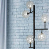 Piantana-moderna-Illuminando-BOLLE-TE-5-NR-TR-G9-LED-metallo-vetro-lampada-terra