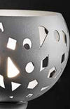 Piantana-moderna-Illuminando-GEO-TE-C1-LED-lampada-terra-metallo-bianco-grigio-sabbia-mezza-sfera-traforata-interno-E27-H173